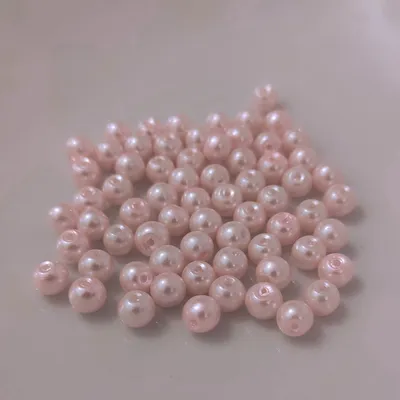 Obrázek produktu pro Glasperlen - Typ 'rund' - 20g - 4 mm - Rosa/Perlmut