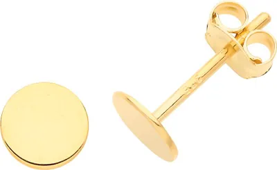 Produktbild von Klassische 9 Karat (375) Gold Damen - Paar Ohrstecker - 5mm*5mm; TRS26658