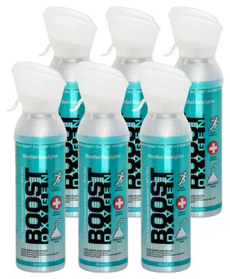Immagine prodotto di Boost Oxygen bomboletta di ossigeno Mentolo-Eucalipto, medio, 6x5L