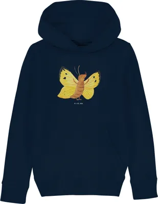Produktbild von Mr. & Mrs. Panda Kinderpullover Schmetterling Zitronenfalter 12-14 Jahre (152/164) - French Navy - Geschenk, Sweater, Kinderbekleidung, Hoodie, Kapuzenpulli, Fakt, Liebe