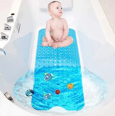 Image de Solidchoice - Tapis de bain antidérapant pour douche et baignoire, avec trou de vidange
