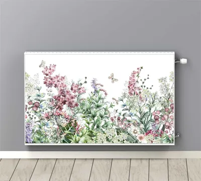 Zdjęcie produktu dla Dekoracja do pokoju dziecięcego Osłona grzejnika Maskownica Łąka 60x100cm