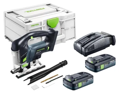 Produktbild von Festool PSBC 420 EB-Basic Akku Pendelstichsäge 18 V 120 mm Brushless + 2x Akku 4,0 Ah + Schnellladegerät + Systainer