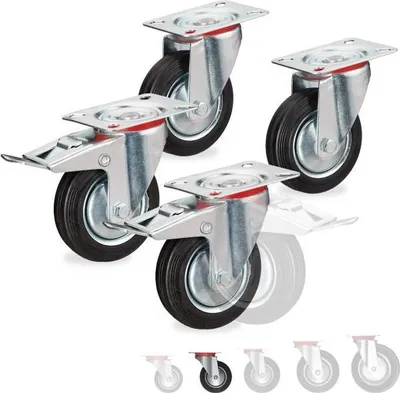 Immagine prodotto di Ruote robuste, 4 pz