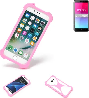 Produktbild von K-S-Trade Handy Hülle kompatibel mit Doogee X50L Schutz Hülle Bumper Silikon Schutz Hülle Cover Case Silikoncase Silikonbumper TPU Softcase
