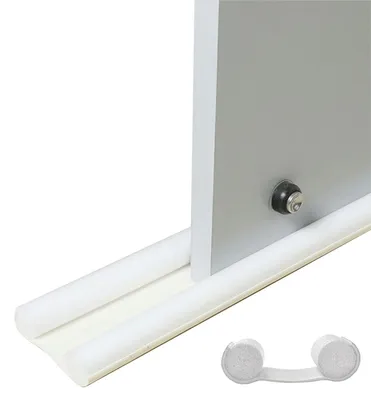 Produktbild von Türdichtung selbstklebend 92 cm kürzbar für Zugluft- und Lärmschutz Weiss