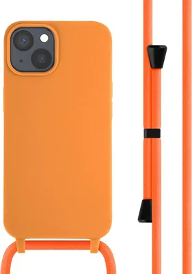 Image de imoshion Étui en silicone avec cordon pour l'Apple iPhone 14 - Orange