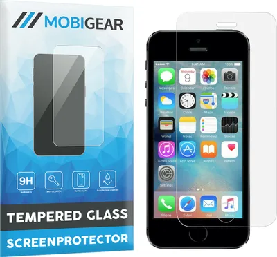 A product shot showing the packaging for a screen protector and the screen protector itself placed on a smartphone.