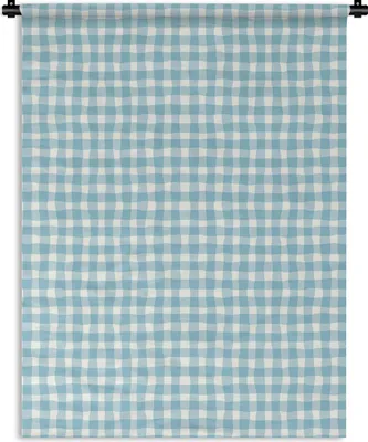 Produktbild von MuchoWow® Wandteppich Wandbehang Pastell - Blau - Muster 120x160 cm Tapisserie Dekoration Wandtuch - Wohnzimmer - Moderne