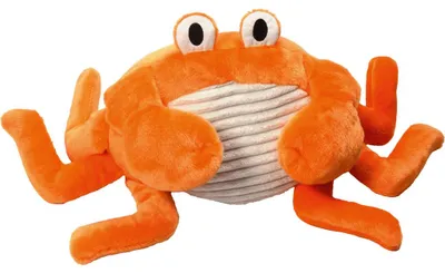 Produktbild von Gewichtstier Krabbe Klaus 1,3 kg Plüschtier mit Tonperlen 52 x 38 x 13 cm