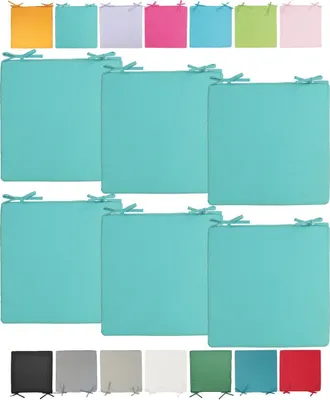 Produktbild von JACK Outdoor Stuhlkissen 40x40cm Lounge Kissen Auflage Wasserfest Sitzkissen Garten Lotus Effekt, Farbe:Aqua, Stückzahl:6x
