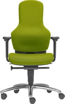 Produktbild von Bürodrehstuhl Ortholetic m. Armlehne Alu-Fußkreuz Hartboden hellgrün
