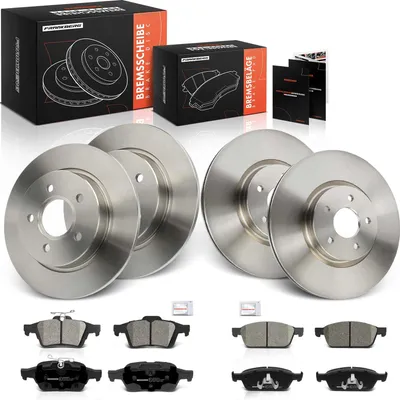 Obrázok produktu pre Frankberg 4x brzdové kotúče 8x brzdové doštičky predná náprava zadná náprava pre Ford Focus III Focus III Turnier 2.0L rok výroby od 2012