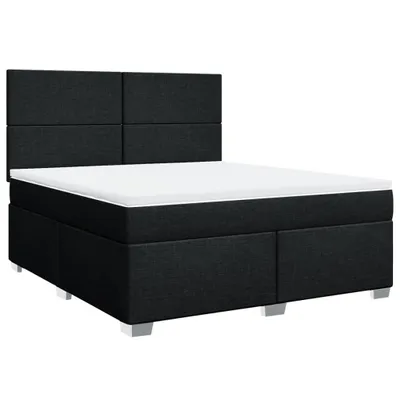 Produktbild von vidaXL Boxspringbett mit Matratze Schwarz 180x200 cm Stoff