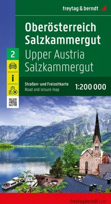 Produktbild von freytag & berndt Straßenkarte Oberösterreich - Salzkammergut 1:200.000