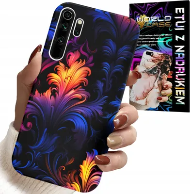 Zdjęcie produktu dla Etui Do Xiaomi Note 8 - Abstrakcyjne Kolorowe Wzory + Folia