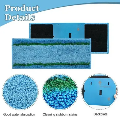Obrázek produktu pro Čisticí utěrky pro mop Ultimate Robot, 3 ks, omyvatelné, z mikrovlákna