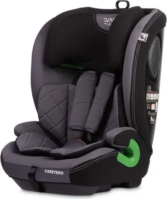 Caretero Vivo i-Size Autokindersitz, Graphit, 76–150 cm, mit ISOFIX