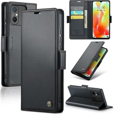 Produktbild von Redmi 12C Hülle, Leder Brieftasche Kartenfach Schutzhülle mit Standfunktion für Xiaomi Redmi 12C / Redmi 11A Schwarz