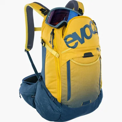 Produktbild von evoc Trail Pro 26L Protektorenrucksack, Farbe:Curry/denim, Größe:S/M