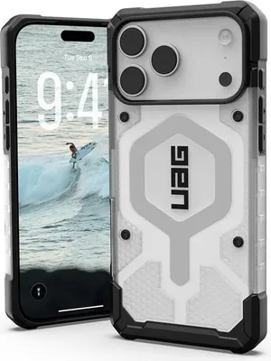 Immagine prodotto di Custodia per iPhone 17 Pro Max, Urban Armor Gear Pathfinder Clear Mag con MagSafe, trasparente con cornice nera