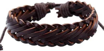 Image de Bracelet Marcos - Élégance en Cuir Éco Marron Foncé KP33134