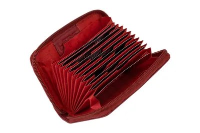 Produktbild von Universal Herren Portmonee & Kreditkartenhülle LEAS in Echt-Leder, rot - Card-Collection