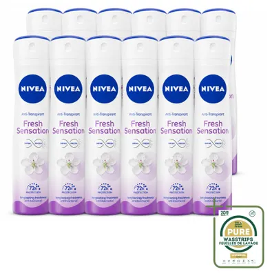 Produktbild von 12 x NIVEA Deodorant Spray Fresh Sensation - 150 ml - Vorratspackung - 12 Stücke