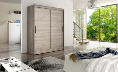 Obrázek produktu pro Moderní šatní skříň Wanesa - šířka 150 cm, lanýž