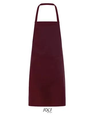 Immagine prodotto di SOLs 01744 | Grembiule Gramercy - 80 x 63 cm - Colore: Borgogna - Dimensioni: 80 x 63 cm
