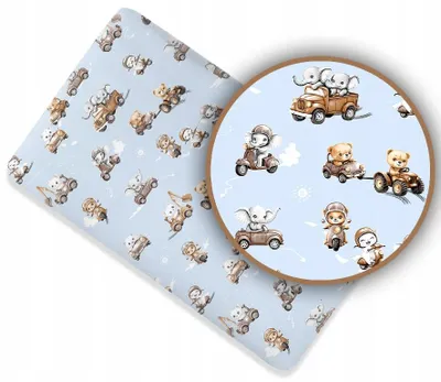 Produktbild von Spannbettlaken für Kinderbett 60x120 cm - 100% Baumwolle -