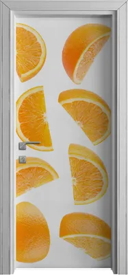 Produktbild von Tür Selbstklebende 80x210 cm Türfolie Türtapete Klebefolie -  Weiße Früchte