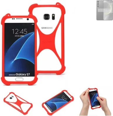 Produktbild von K-S-Trade Handy-Hülle kompatibel mit Samsung Galaxy S24 Exynos Schutz-Hülle Bumper Silikon Schutz Hülle Cover Case Silikoncase Silikonbumper TPU