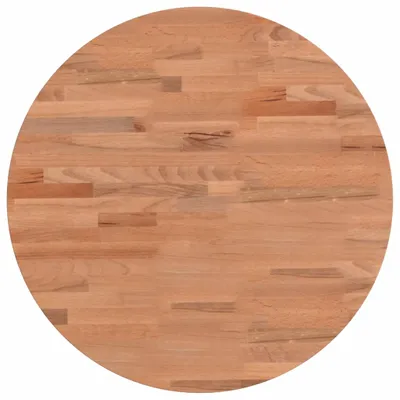 Image de vidaXL Plateau de table Ø50x2,5 cm Rond en bois massif de hêtre