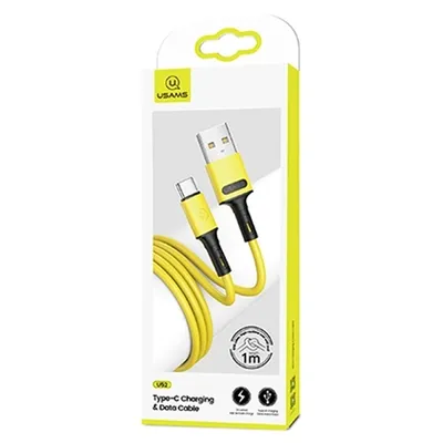 Immagine prodotto di Cavo Usams U52 Usb-C 2A A Ricarica Rapida 1M Giallo/Giallo Sj436Usb03 (Us-Sj436)