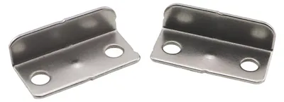 Imagen del producto de Elzusha - Juego de 25 placas de metal en forma de L, color plateado, para cajones
