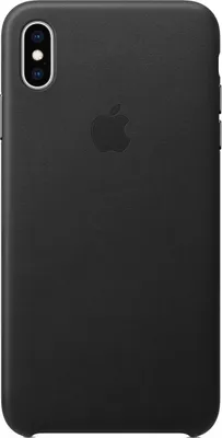 Produktbild von Apple iPhone Xs Max Hülle - Echtleder - Hard Case, Backcover - Schwarz