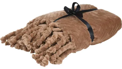 Produktbild von Decke Boho mit Fransen, 100% Polyester, 130 x 160 cm