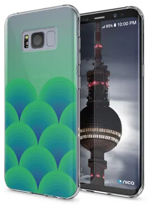 Produktbild von Samsung Galaxy S8 Hülle Handyhülle von NALIA, Slim Silikon Motiv Case Schutzhülle Green Forest