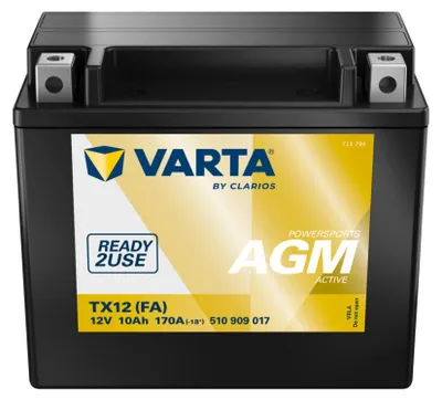 Produktbild von Varta AGM-Motorradbatterie TX12 FA 12V 10Ah 170A