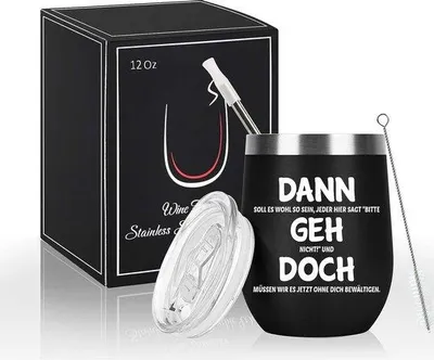 Produktbild von Kollege-Segen zum Wechsel, Berufswechsel-Geschenk, 30 ml Edelstahl-Weinbecher