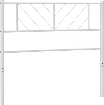 Produktbild von vidaXL Ersatz-Kopfteil Metall Weiß 75 cm