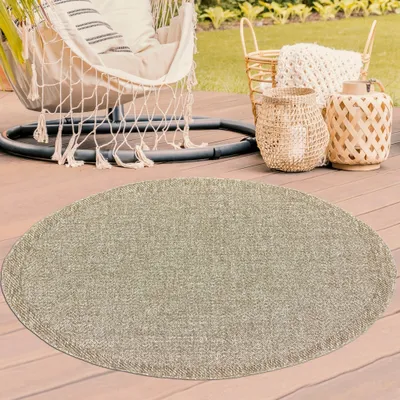 Immagine prodotto di Tappeto per interni ed esterni in stile naturale Dimensioni - 120 cm rotondo