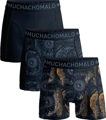 Produktbild von Muchachomalo Herren Boxershorts – 3er Pack – Baumwolle Stretch – Bequeme Unterwäsche – Größe XXL - U-CIRCLEOFLIFE1010-01