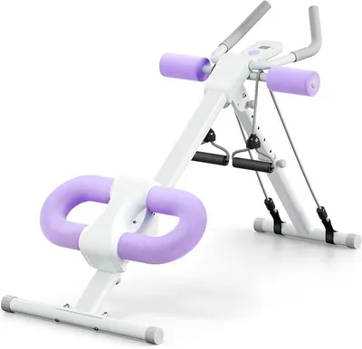 Produktbild von Verstellbare Bauchmuskelmaschine, Bauchmuskeltrainingsgerät, Bauchmuskeltrainer für das Bauchmuskeltraining im Heim-Fitnessstudio, Knieschutz