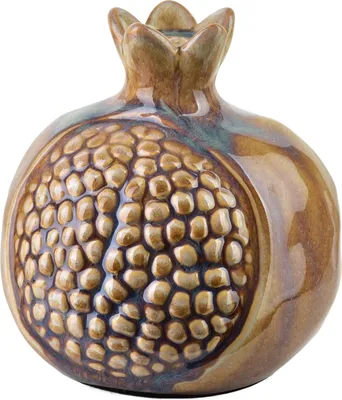 Obrázek produktu pro Dekorativní figurka z keramiky SAGGIO – granátové jablko, 15 x 15 x 15 cm, béžová, 1 ks