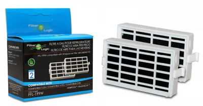 2er-Pack Aktivkohlefilter für Side-by-Side-Kühlschränke