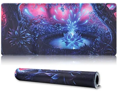 Image de Grand tapis de souris gaming de 90 x 40 cm, avec une base antidérapante en caoutchouc naturel et des bords cousus