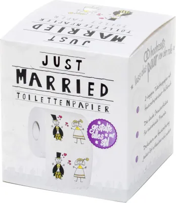 Produktbild von Hochzeit Klopapier "Just Married"