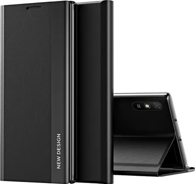 Immagine prodotto di Custodia Redmi 9A, LaimTop Finto cuoio Magnetic Flip Stand Custodia per Xiaomi Redmi 9A Nero